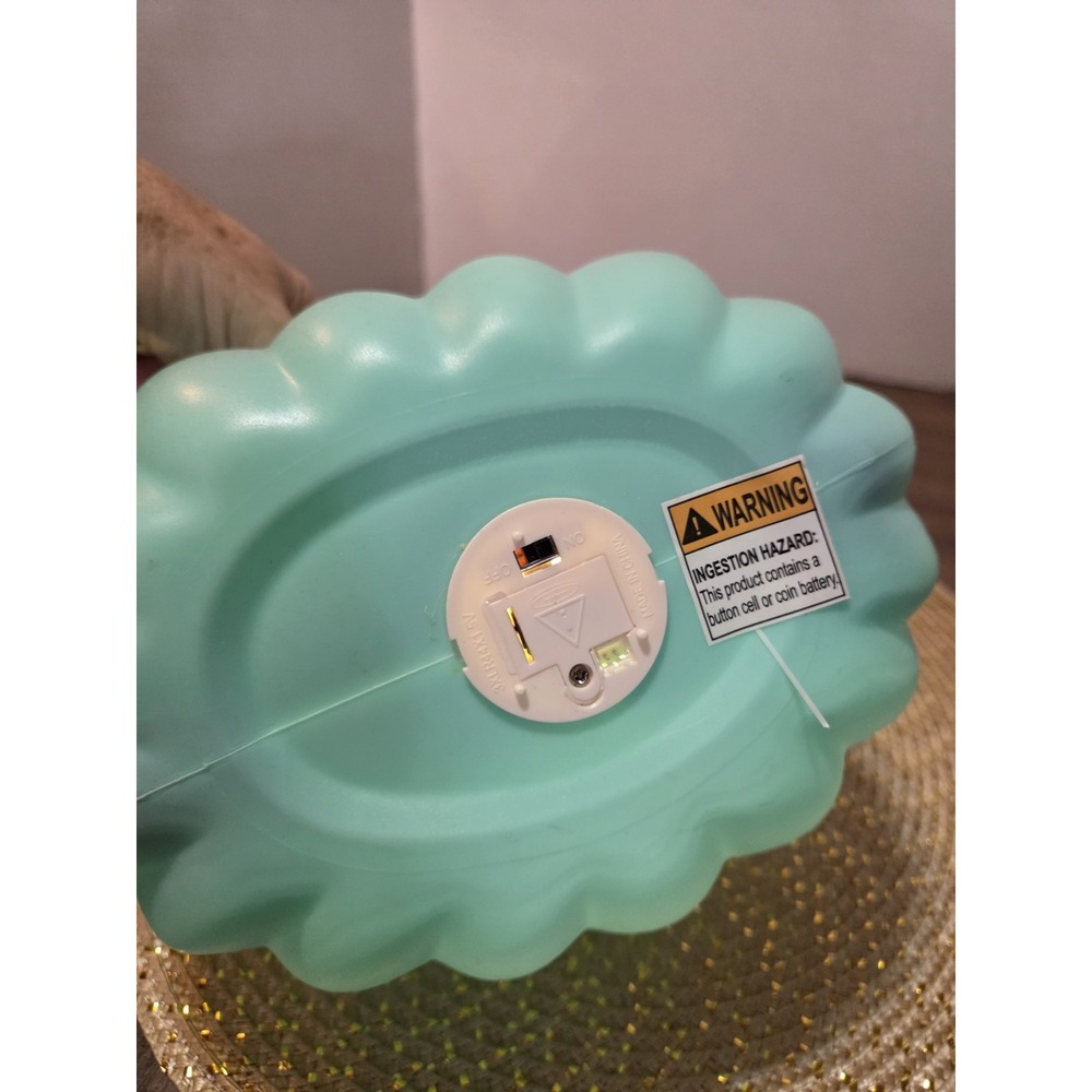 Light Up Jack O Lantern, Halloween, Turquoise - Picture 6 of 8